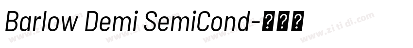 Barlow Demi SemiCond字体转换